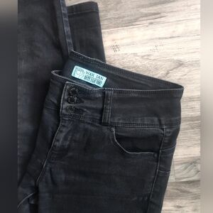 Wax Women's Black Jeans High Rise Skinny Butt Lift, 7